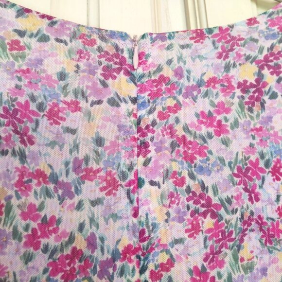 BCBGeneration 3/4 Sleeve, Faux Wrap, High Low Dress in Pink Floral, Sz 14, NWT - Picture 10 of 10